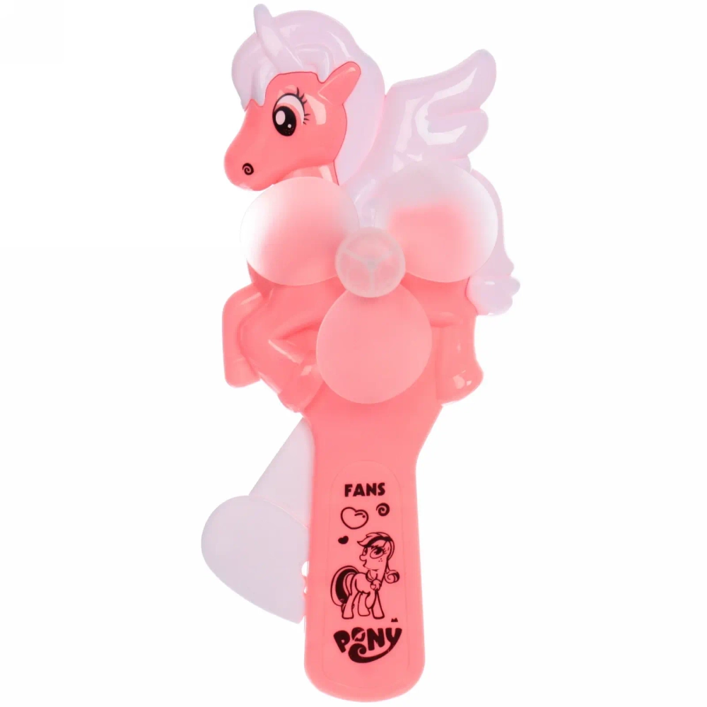 Вентилятор «Милый пони» 8,5*20,5 см, микс