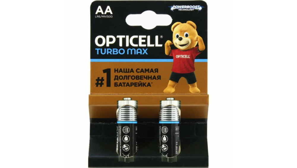 Opticell Turbo Max Батарейки AA 2шт