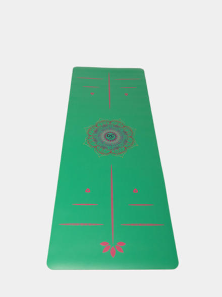 Каучуковый коврик для йоги Om Color YY с разметкой 183*65*0,4 см
