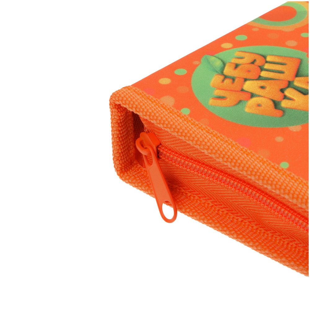 Пенал 1 отделение, 210*130 Мульти-Пульти "Чебурашка", две откидные секции, ткань