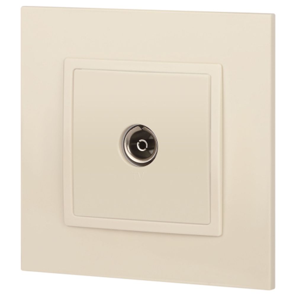 14-3101-02 ЭРА Розетка TV одиночная, IP20, Эра Elegance, сл.кость | Elegance Слоновая кость