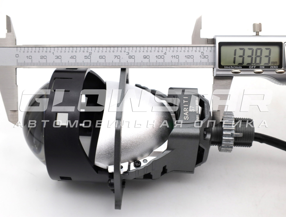 Билед модули Sariti S7 3.0 дюйма, 2 чипа, 5500К, 12V, 49W/58W, крепление 3R и съемное гаечное (комплект, 2шт)
