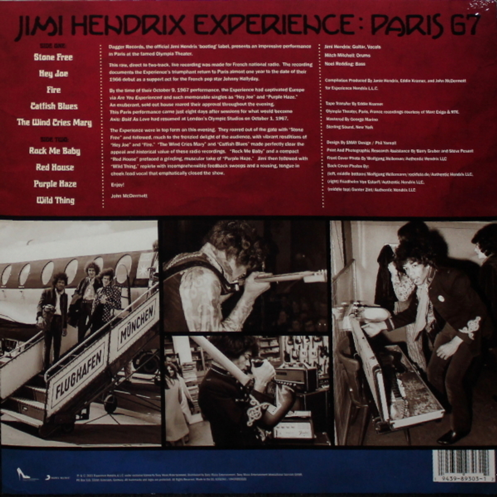 The Jimi Hendrix Experience / Paris 67 (LP)