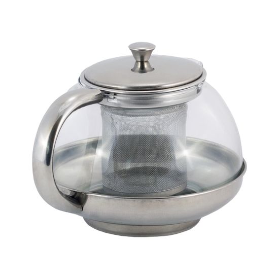 Заварочный чайник 800 мл. Kamille KM 4316 стекло, нержавеющая сталь