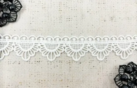 Кружево плетеное, ш. 3 см, белый
