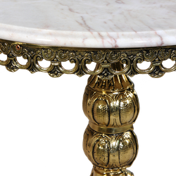 Bello De Bronze Столик Редонда большой с мраморной столешницей, золото