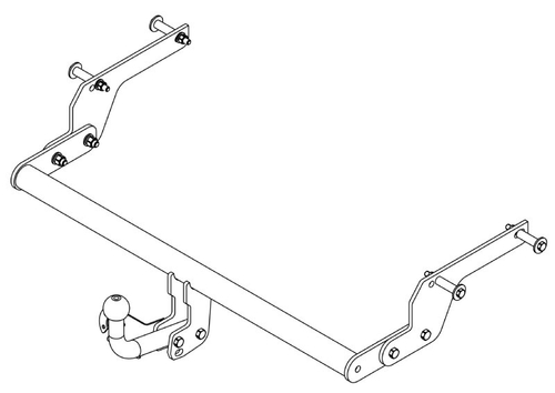 Фаркоп на RENAULT LOGAN Sandero (без электрики, паспорт/сертификат в комплекте) Автос.RN 15