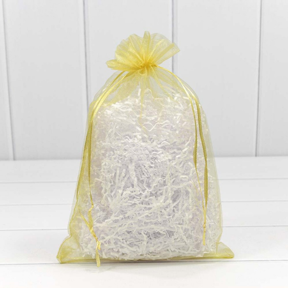 Мешочек 20х30см Органза (Золотой)
