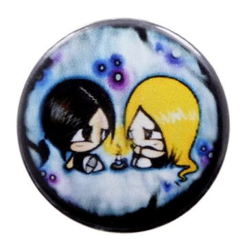 Значок Девочки ( блонд и брюнетка )