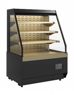 Кондитерская витрина Carboma KC70 VM 0,9-2 STANDARD открытая, горка СКОШЕННАЯ БОКОВИНА (версия 2.0) (9005-0109) (Cube 2)