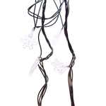 Электрогирлянда LED цветная с насадкой Снежинки, длина насадки 3см, 28 ламп, 5м, 1 р.м.