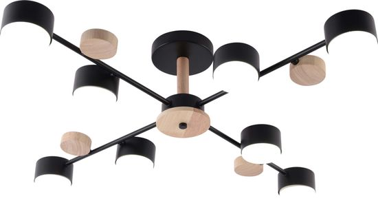 GX3758-8 BK+WOOD (1) Люстра RL