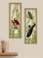 Картины на стену для интерьера в раме набор 2 шт 19*51 см