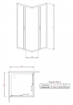 Душевой уголок Radaway Premium Plus C 80x80