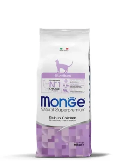 Monge Sterilised Cat (Монж Стерил Кэт) корм сухой для кошек с курицей 10 кг.