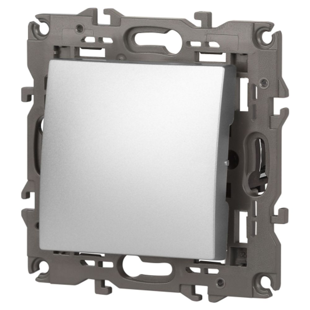 Выключатель ЭРА Elegance 14-1101-03 10АХ-250В IP20 алюминий