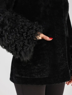 Дубленка зимняя шуба натуральная короткая двусторонняя