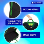 Папка на молнии с ручками BRAUBERG А4 1 отделение полиэстер 80 мм "Night warrior" (2 штуки в упаковке)