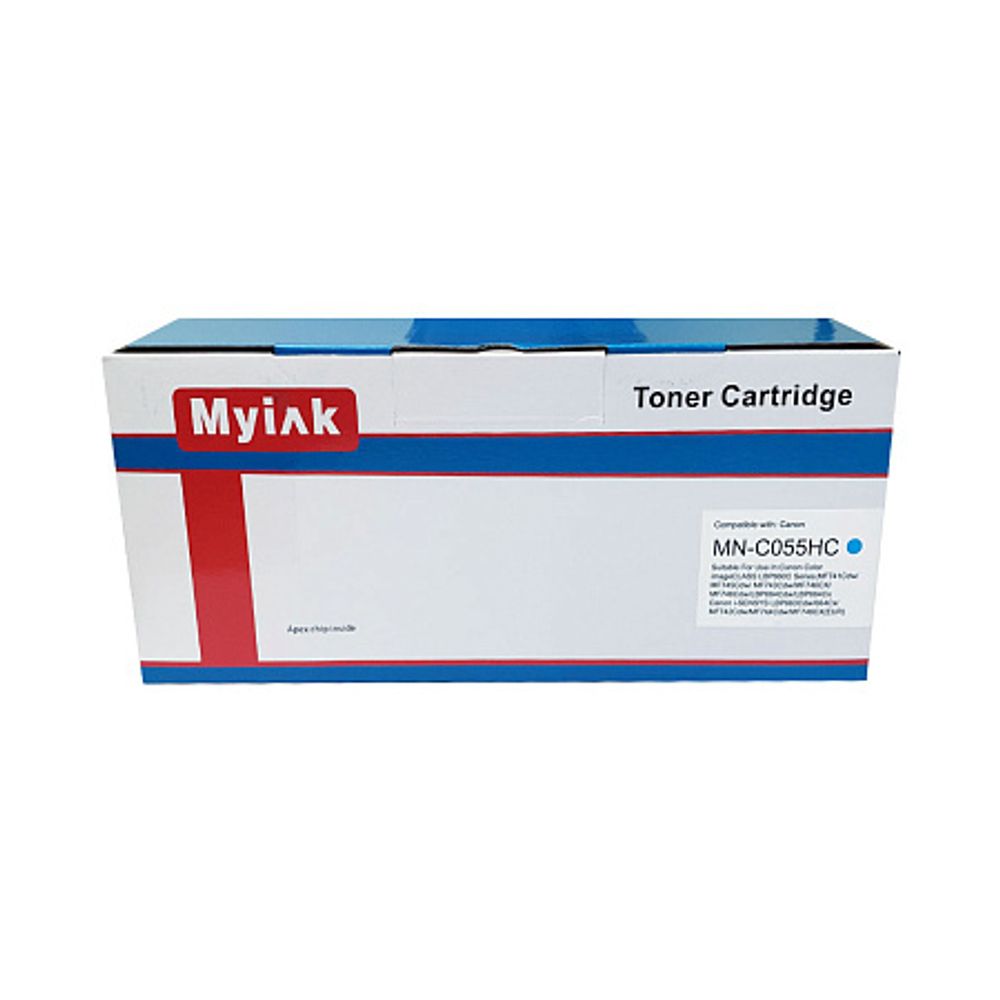 Картридж MyInk, аналог CANON 055H для LBP-663/664/MF746/742/744 голубой (5,9K)