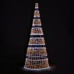 Светодиодная елка-конус "Сегментная"