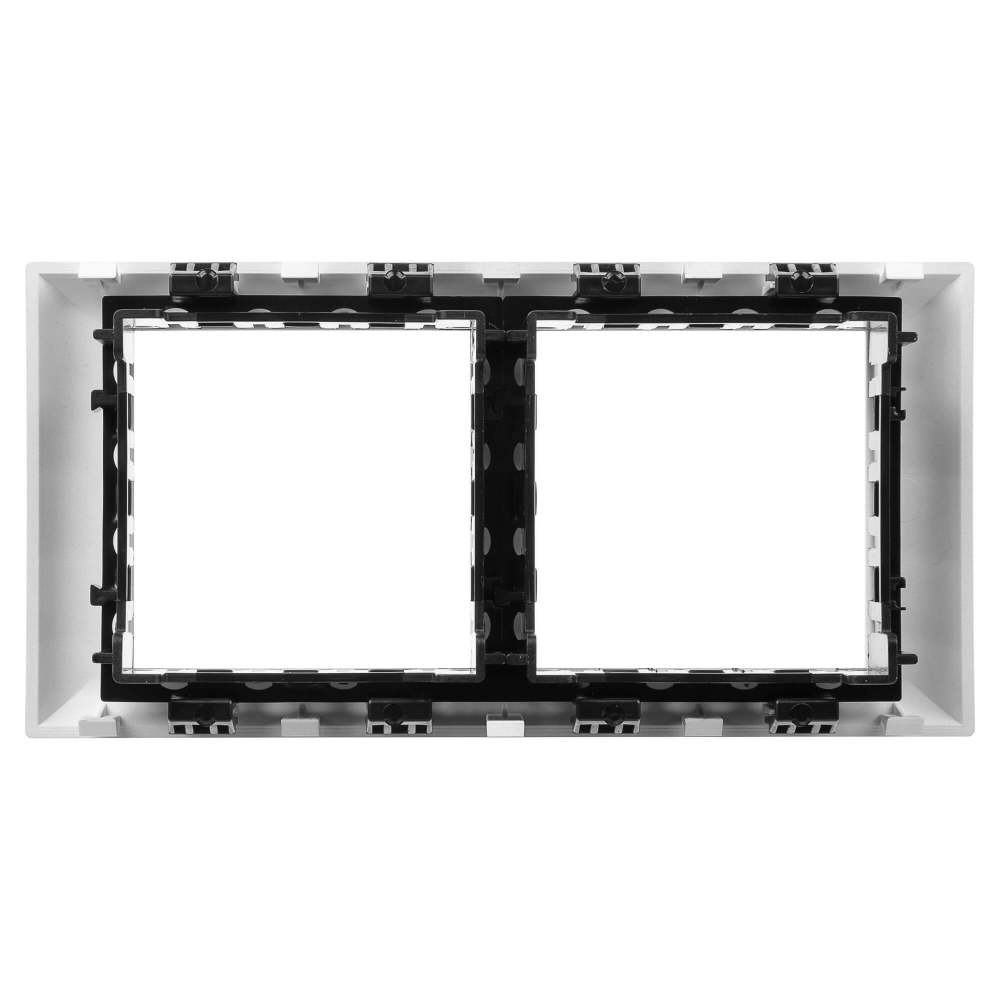 Рамка-суппорт "Avanti" для "In-liner Front",  серебристый металлик, 4модуля