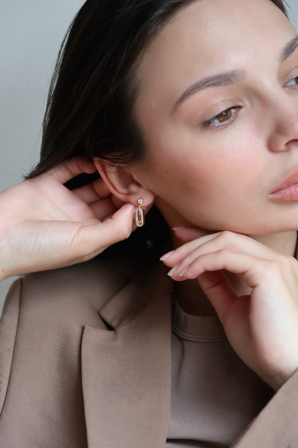 Серьги VUD mini в цвете золото