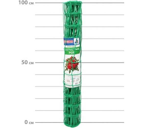 Сетка для плетистых роз Протэкт 83х93 (1х5м) зеленый