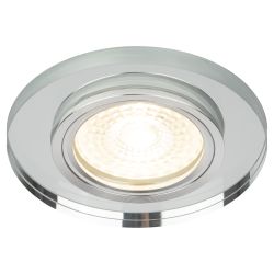 DK7 CH/WH Светильник ЭРА декор стекло круглое хром/зеркальный