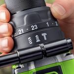 Дрель-шуруповерт ударная акк. Greenworks GD24DD140, 24V,б/щет,70/140Нм,Anti-kickback,1x4Ач,ЗУ,кор (3707607CUB)