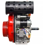 REDVOLT 178FE (Q-тип) дизельный двигатель (эл.запуск) 178F-Q-E