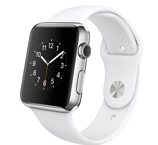 Часы смарт Apple Watch 42мм (белый полимерный)