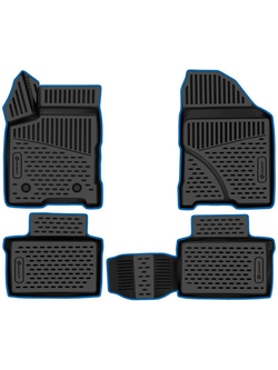 Коврики в салон для LADA (ВАЗ) Vesta (I Рест) 2022- 4шт. (синий кант, полиуретан) KANT.ELEMEN3DA6732121.BL