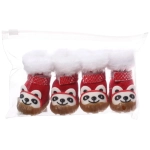 Ботинки зимние для животных «МОДНЫЙ БРО», на липучке, цвет красный, размер 2, 4,5см