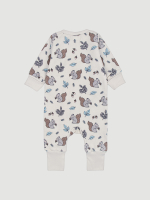 Утеплённый комбинезон с открытой ножкой Mjölk Sleep and Play Белочки, уценка