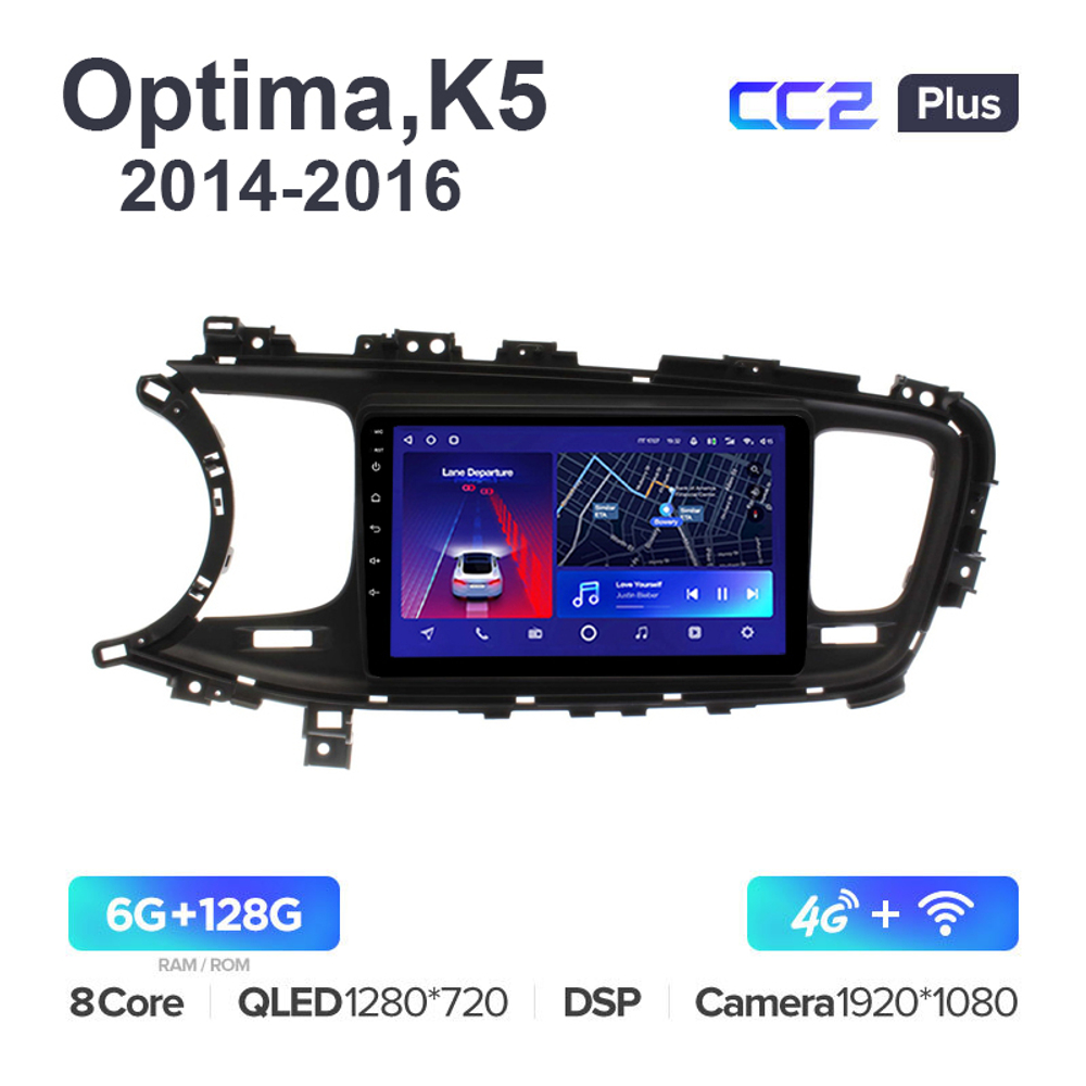 Teyes CC2 Plus 9"для Kia Optima, K5 2014-2016