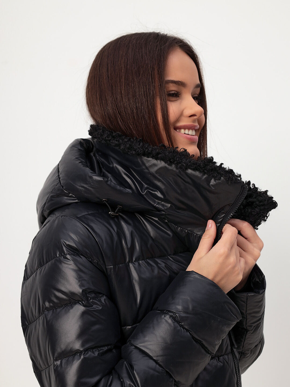 Куртка зимняя в черном цвете