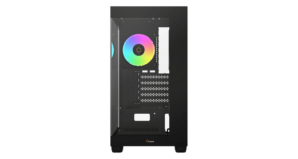 Корпус Ocypus Gamma C52 BK ARGB mATX/ITX 3xUSB Черный Gamma-C52-BKD300XX-GL