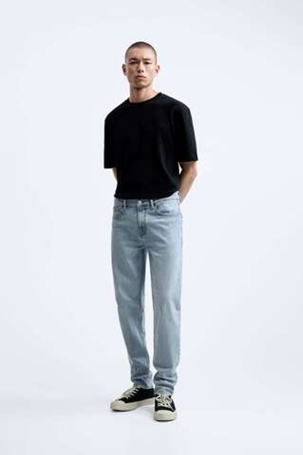 ZARA ДЖИНСЫ SLIM FIT, ГОЛУБОЙ