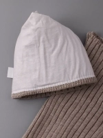 Шапка для девочки осенняя c ушками и снуд