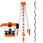 Комплект - оптический нивелир RGK C-20, рейка RGK TS-7 и штатив RGK S6-N C20S6TS7