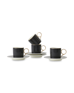 Набор чашек кофейных с блюдцем 4шт 100мл Mix&Match Home Вола