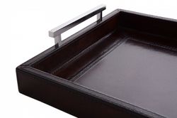 Поднос кожаный