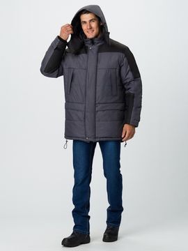 Куртка зимняя "Премиум" (серый/черный)