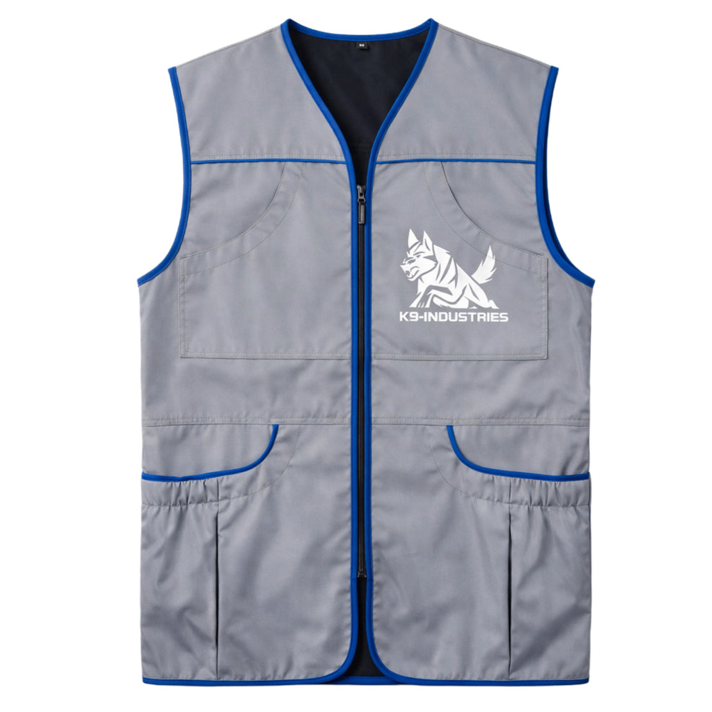 Профессиональный жилет для дрессировки собак — тренировочный жилет премиум-класса с множеством карманов для повседневной работы с рабочими собаками. K9 INDUSTRIES
