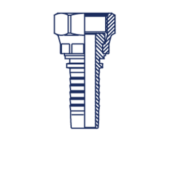Фитинг DN 10 ORFS (Г) 20x1.5 (накидная гайка)