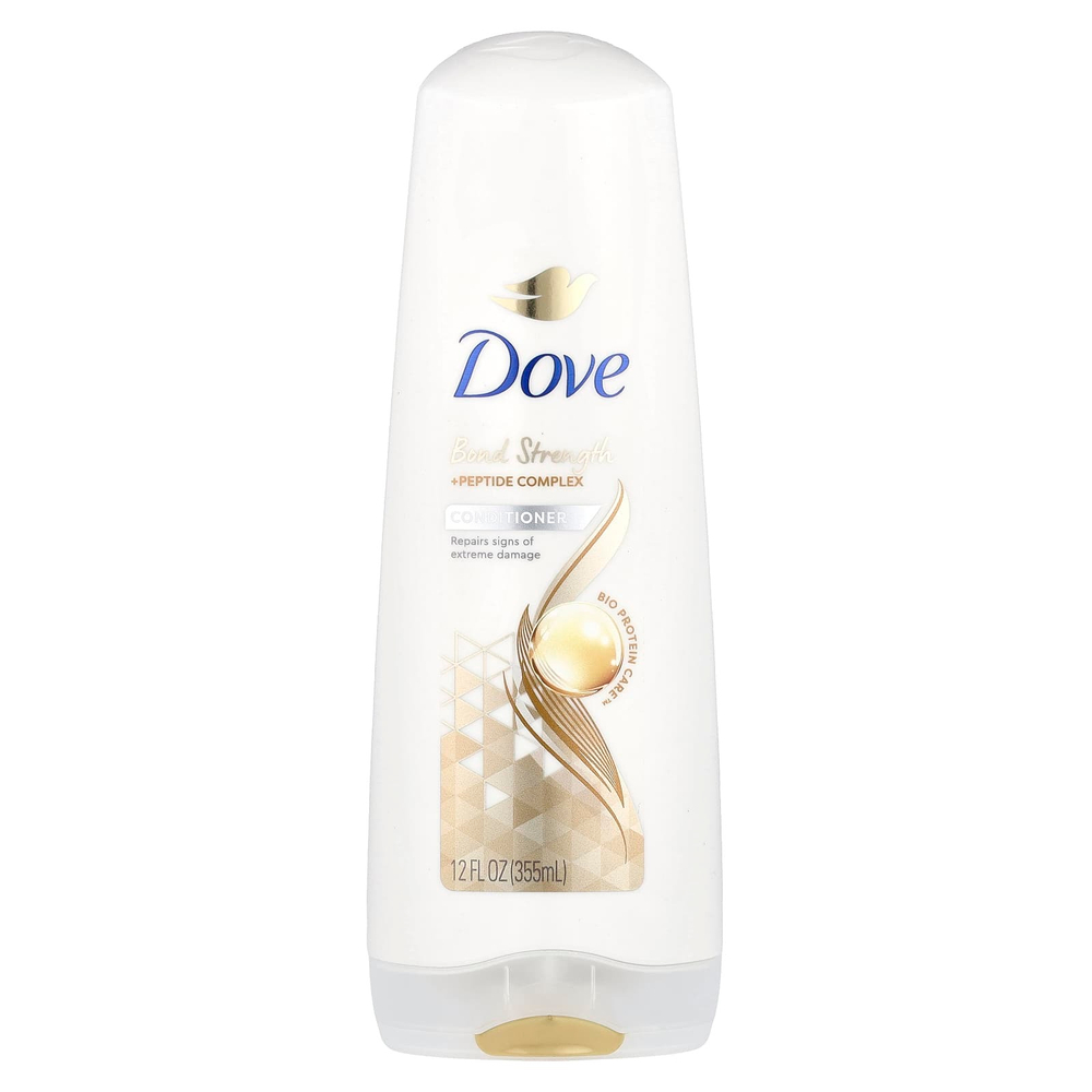 Dove, Кондиционер, прочность соединения + пептидный комплекс, 355 мл (12 жидк. унц.)