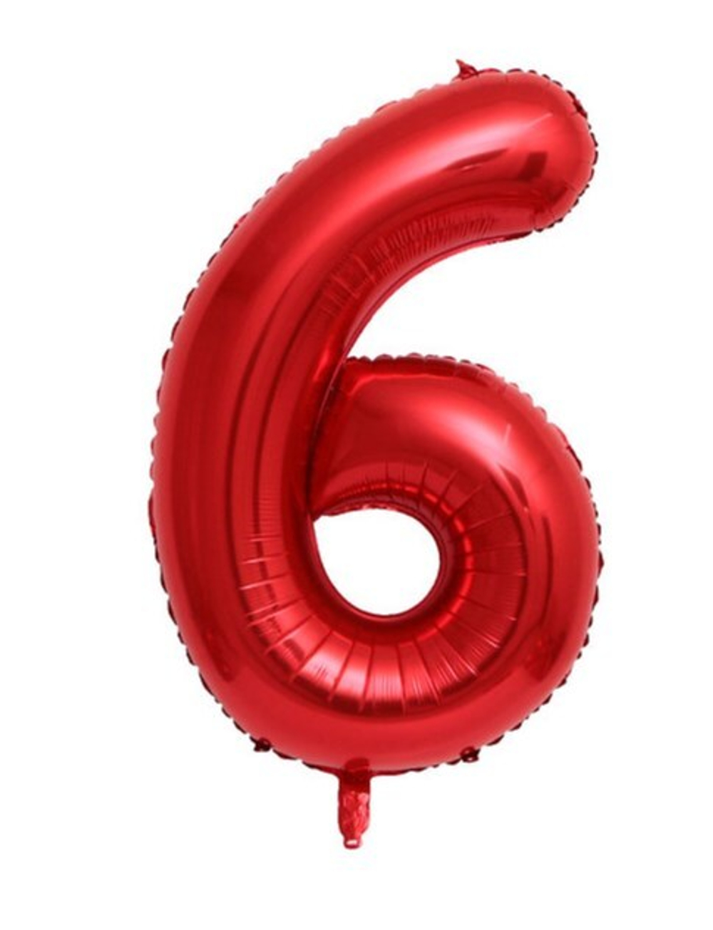 Шар цифра №6 Красный