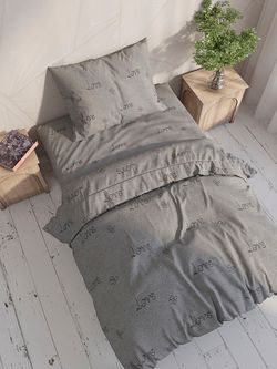 Наволочка комплект 2шт поплин Сказка "Lovecats (компаньон)" 50x70 см на молнии