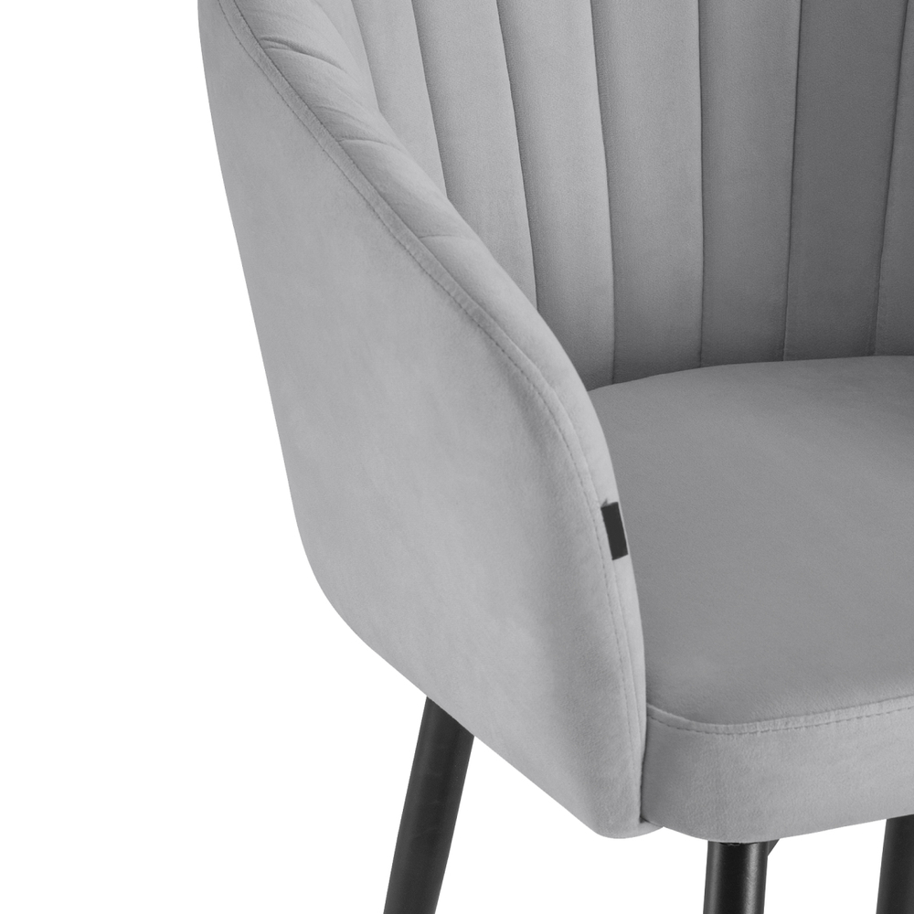 Стул на металлокаркасе Woodville крутящийся Моншау velutto 52, черный, ножки черные