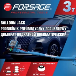 Домкрат подкатной пневматический 3т Forsage F-TRA1812 MST